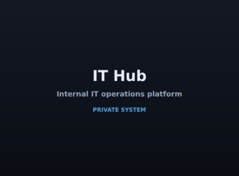 IT Hub — internal IT operations platform