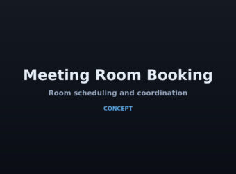 Meeting Room Booking — room scheduling concept
